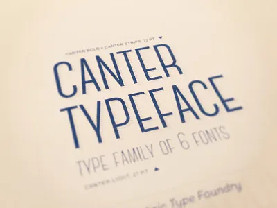 Canter Dribbble font fonts graphic logo poster promo retro typography