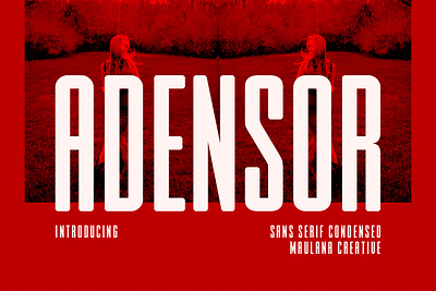 Adensor Condensed Display Font animation branding design font fonts graphic design illustration logo maulana creative modern font nostalgic sans font sans serif ui