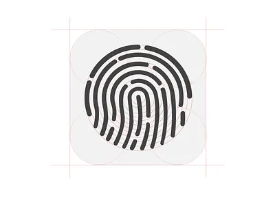 Touch ID icon construction PSD analysis apple construction fingerprint freebie icon iphone5c iphone5s keynote playoff scanner touchid