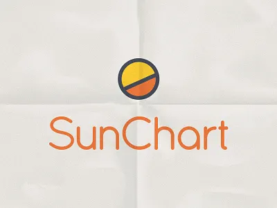 Sun Chart Branding brand identity orange sun yellow