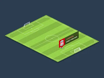 Football Pitch PSD concept field flat football freebie isometric pitch psd soccer