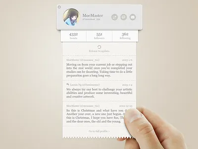 Tissue Twitter conceptual social