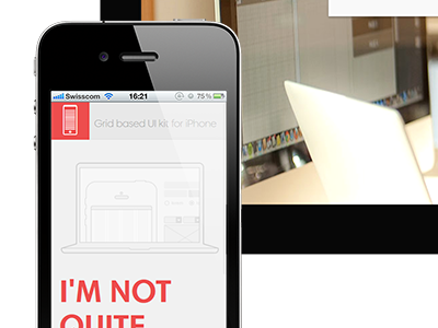 Subscription Page for gridk.it elements grid gridkit iphone microsite responsive ui ui kit website wireframes