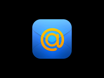Mail.Ru Icon envelope ios7 mail.ru process