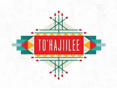 Tohajiilee branding bad breaking bad bullets green blue indian lines red southwest texture
