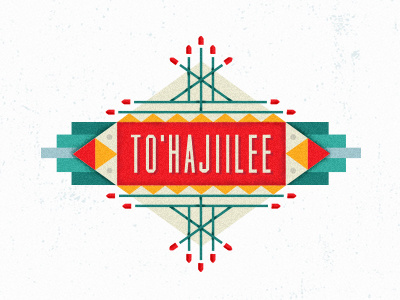 Tohajiilee branding bad breaking bad bullets green blue indian lines red southwest texture