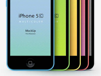 iPhone 5C Psd Vector Mockup 5c iphone mockup psd vector