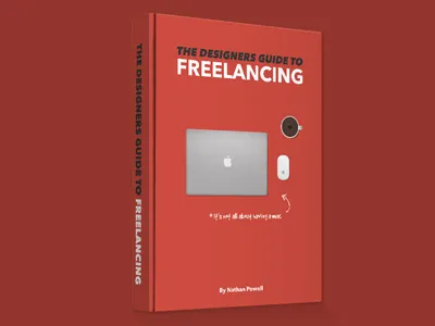 The Designers Guide to Freelancing apple book design ebook freelance guide laptop minimal red self promotion