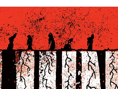 Ouya - The Walking Dead Poster andculture design e3 gaming ouya poster print the walking dead