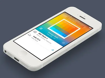 Radium Redesign Freebie (Sketch) app download flat freebie ios7 iphone music player radio radium selfie sketch