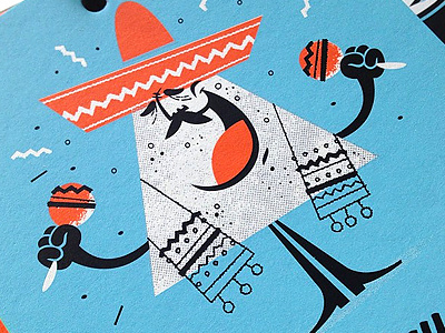 Nacho Average Nacho 55his calendar illustration mamas sauce screen sprint sockmonkee
