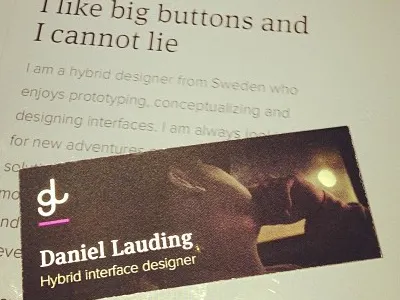 New business card up in this branding business card moo