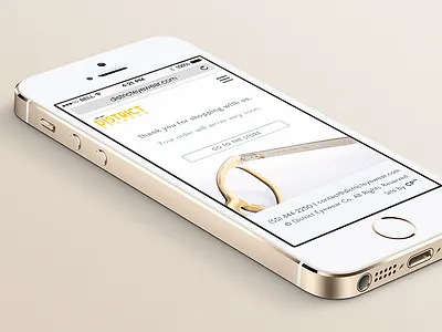 Thank you 5c district ecommerce fashion flat glasses gold iphone mobile responsive retina