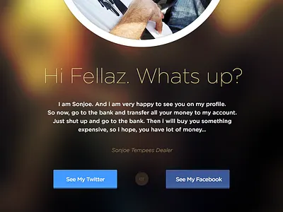 Free PSD Profile Page almost flat circle design free page profile