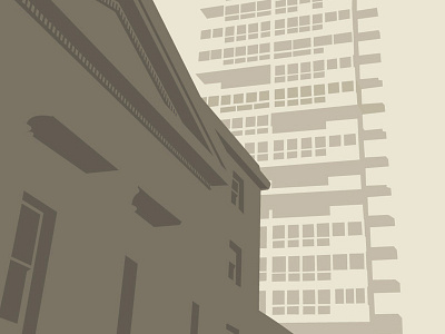 Sussex Heights, Brighton brighton print