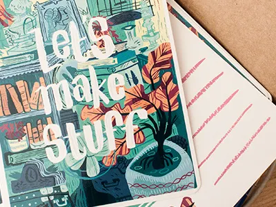 new promo cards art director illustration illustrator postcard promotion
