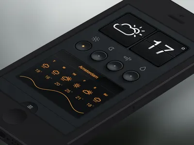 Analog Weather App analog app concept flip ios iphone ui weather