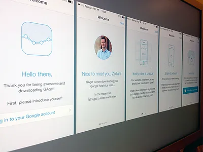 GAget Intro screens gaget google analytics intro introduction ios ios7 tutorial