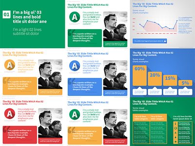 Presentation GUI color colorful flat grid gui guide keynote long shadow powerpoint presentation typography vibrant