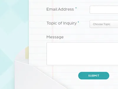 Contact Form button contact envelope form letter paper pattern submit teal texture