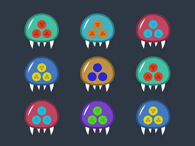 Metroids color illustration metroid monster samus