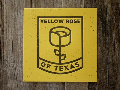 Yellow Rose heroes of texas illustration texas yellow