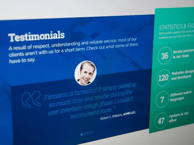 Firmattic alex wendpap blazon blazon design bureau design flat ui ui kit