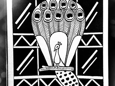 White Peacock Sketch peacock sketch sunnyboon