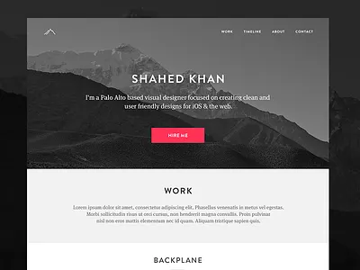 Redesigning my Personal Site v2 clean design flat minimal personal site portfolio redesign resume simple ui web