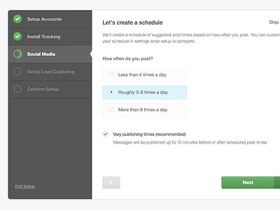 Stop, drop, setup shop multi step setup wizard