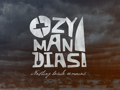 Ozymandias2 Sm branding bad breaking bad clouds desert knife shovel texture white