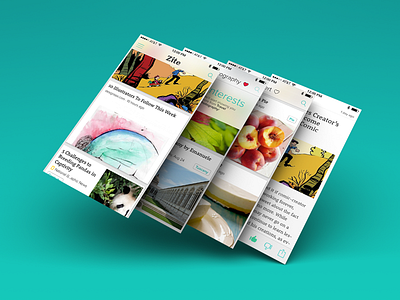 Zite & iOS7 app apple apps flat ios ios7 ipad iphone redesign template ui zite