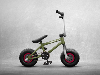 Bounce Guerrilla Mini BMX bmx branding green identity military mini bmx miniature sports