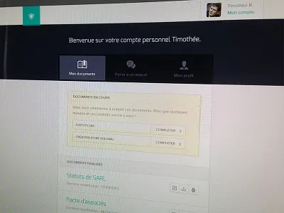My Account account menu nav navigation pattern tabs ui ux webdesign