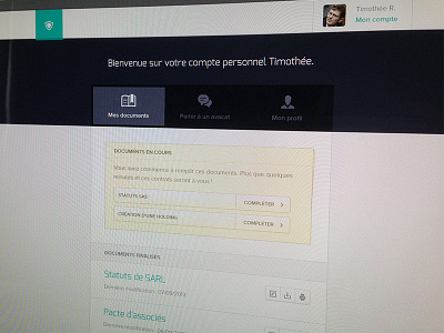My Account account menu nav navigation pattern tabs ui ux webdesign