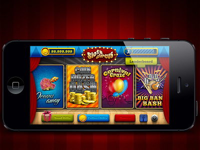 Menu Screen ios ui. games