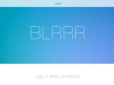 Blrrr iOS 7 Wallpapers app blur ios7 iphone wallpaper