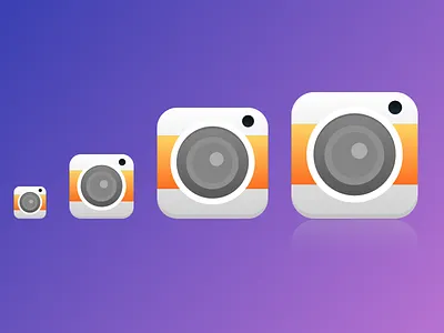 Cameras camera clean design flash icon illustration ios lens photo simple sketch source file