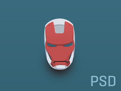 (PSD) Iron man flat helmet clean flat free freebie helmet icon ios7 iron man psd