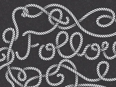 Follow illustration rope texture