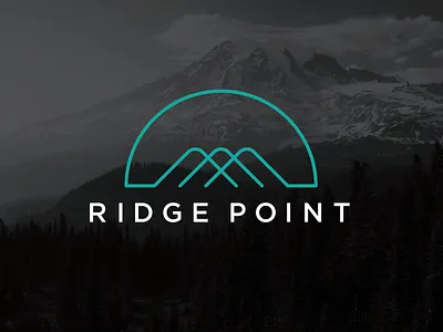 Ridget Point Logo Concept logo minimal mountain mountains ridge ridge point simple