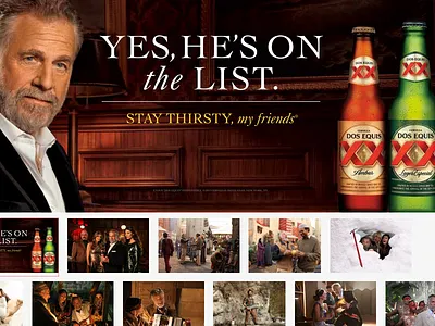 Roger Snider 2013 Redesign design dos equis minimal roger snider web site