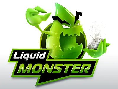 Monster green illustration monster photoshop