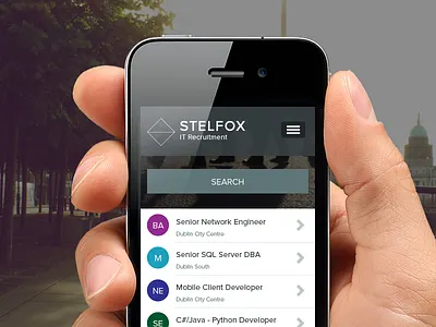 Mobile Job Listings Archive hidden depth jobs listings lists mobile recruitment responsive