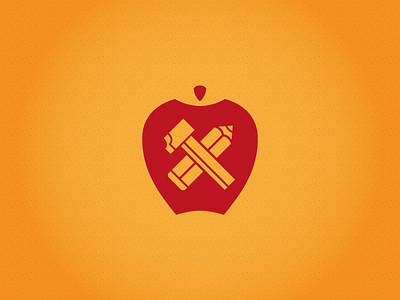 A Designer A Day Redesign apple arts coat of arms crafts designer flat hammer logo pencil texture