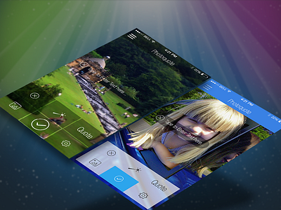 Photoquote Apps apple ios ios7 iphone photo user interface