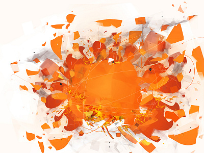 Splrrrttfff! concept digital effect orange paint red splash