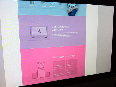 Home Page Some More clean flat home page icons landing page medical simple women