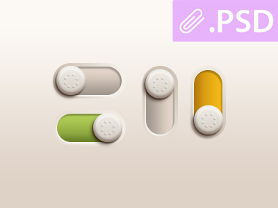 Freebie - On/Off (psd) button free free psd freebie gradient off on on off skeuomorph switch ui
