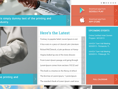 Tile Concept app blue download homepage hotel orange sky tiles ui